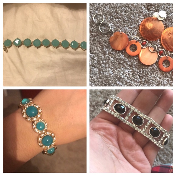 Banana Republic Jewelry - bundle of 4 fashion bracelets & pair of earrings